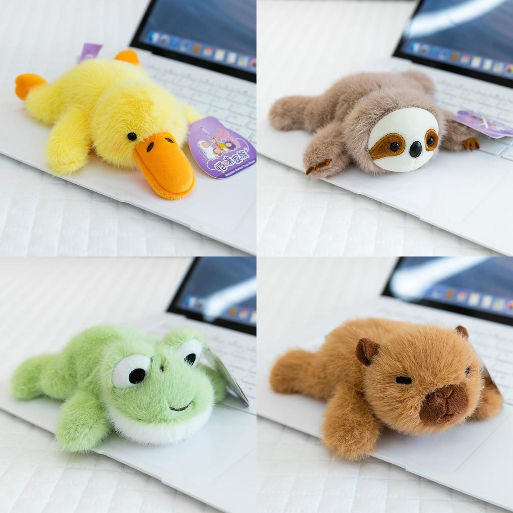 Duck Dog Frog Refrigerator Sticker Plush Animal Magnet Short Plush Home Decor