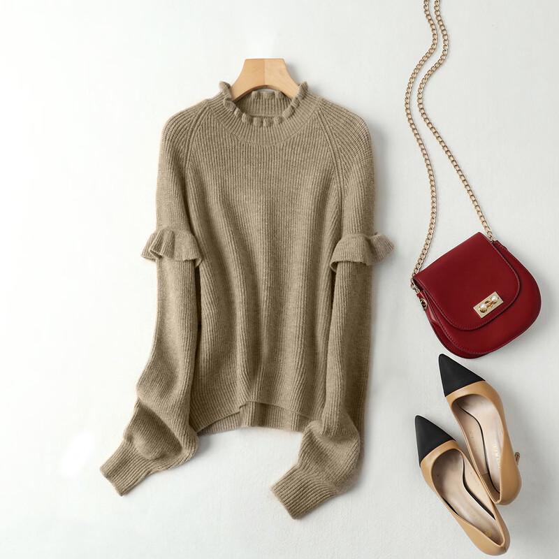 

Firstview Women s Fashion Casual Long Sleeve Sweater One Size