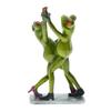 Waltzing Couple Frog Figurine Dancing Drinking Frog Statue Resin Animal Sculpture Home Office Indoor