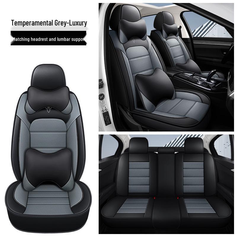 Universal Nappa Leather Car Seat Cover - Four Seasons, Full Coverage