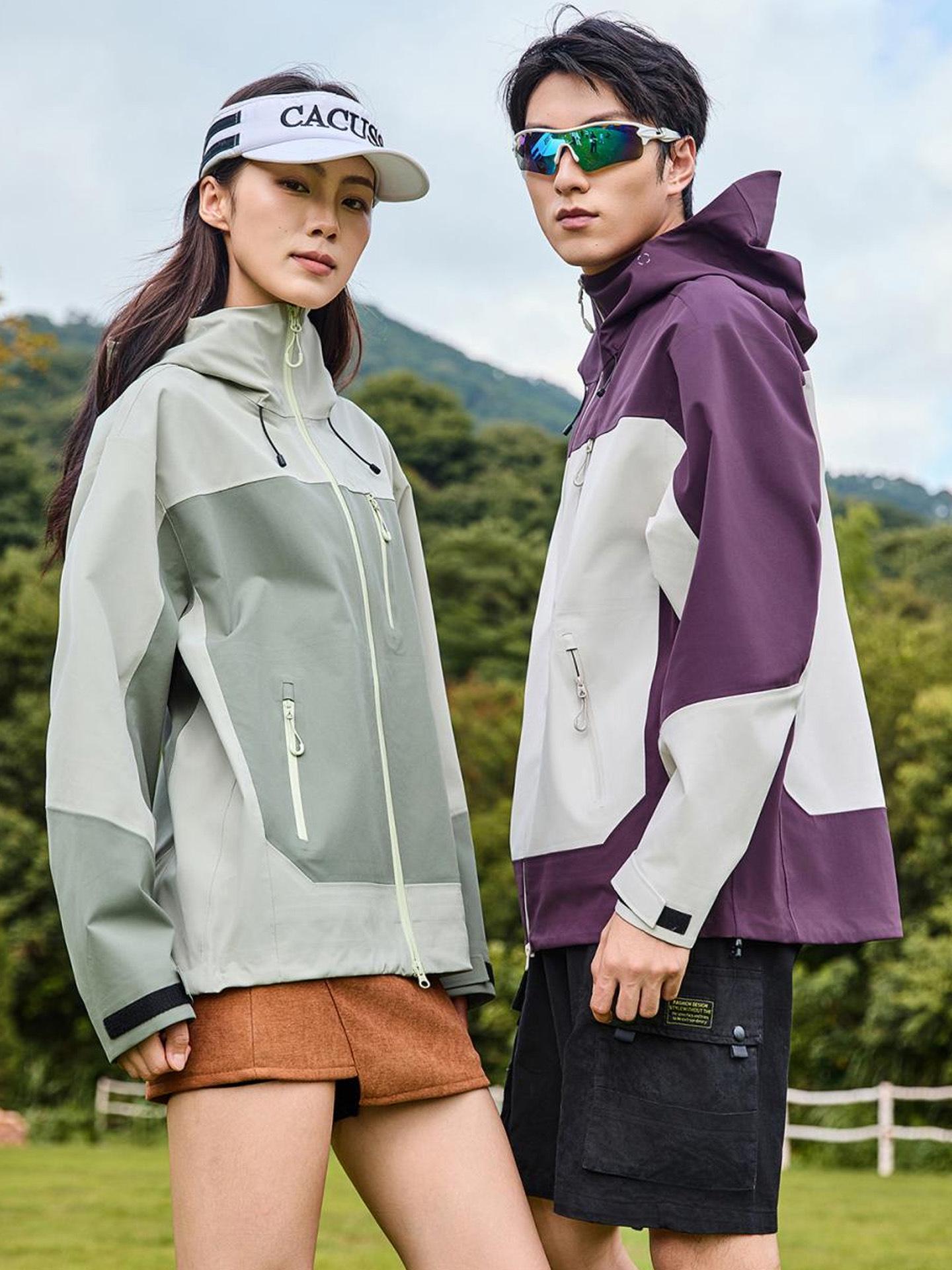 Ветровка унисекс с капюшоном: Водонепроницаемая, ветрозащитная, легкая куртка для приключений на природе XL