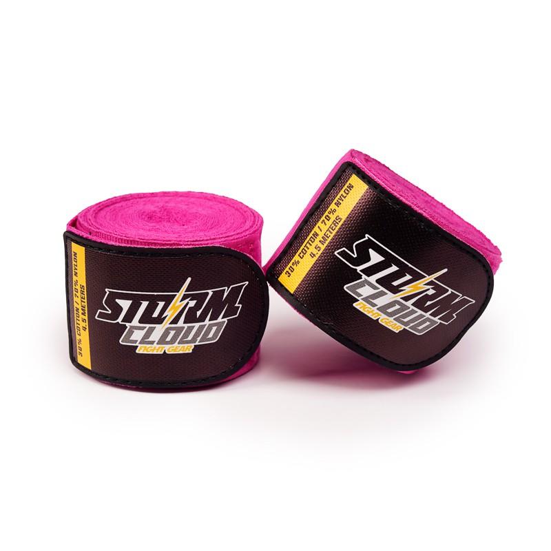 StormCloud HWX-R PREMIUM Boxing Wraps Pink 4.5m