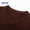 Men's 100% Merino Wool V-Neck Pullover Sweater