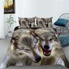 Wolf Series 3D Digital Printed Polyester Bedding Two-Piece Set Of Three Pieces