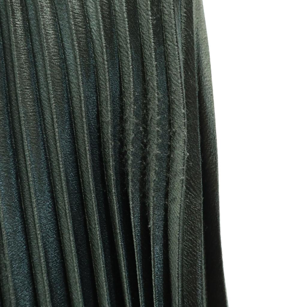 ZARA DAMEN Lange Plisseerock M Tiefgrün Damen Gebraucht