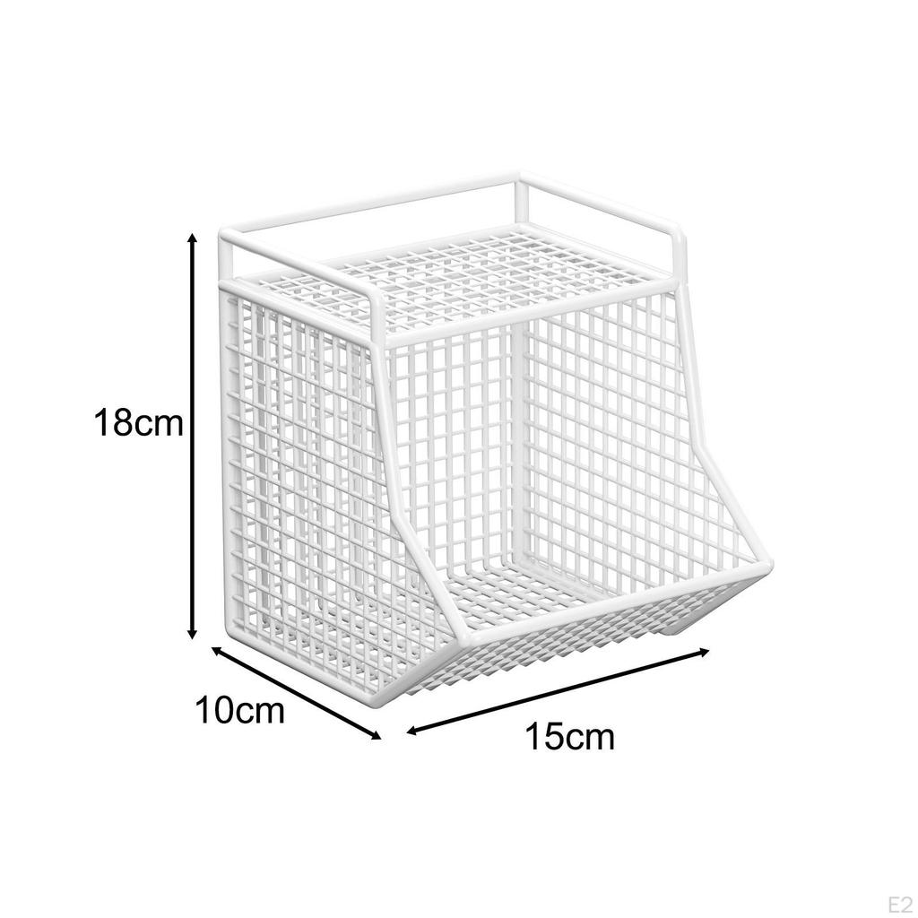 Cabinet Storage Basket, Ginger Garlic Holder, Spice Rack, Hanging Wire Kitchen Organizer for