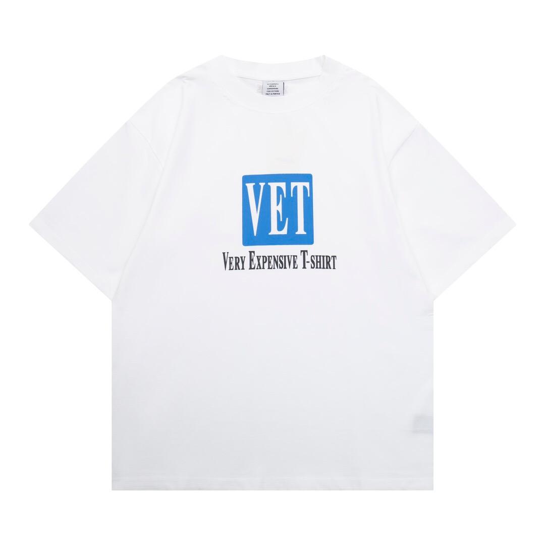 

VTM/ Viteme 25SS Новая футболка унисекс с коротким рукавом свободного кроя с принтом букв VET Высокое качество Роскошный бренд 4XL