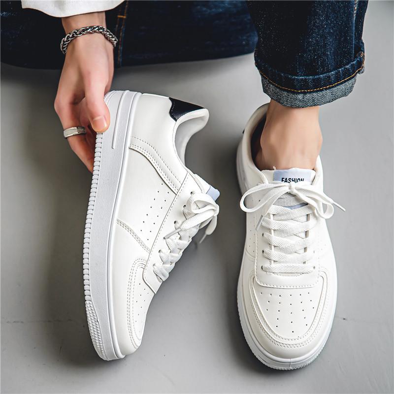 

Little white shoes men s summer breathable teenagers casual fashion comfortable versatile men s shoes students pure white sports shoes 39 белый