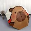 1pc Bear Heart Automatic Open/Close Umbrella - Compact Travel Umbrella with 8-Rib Durable Frame, Lightweight & Portable Design Z73