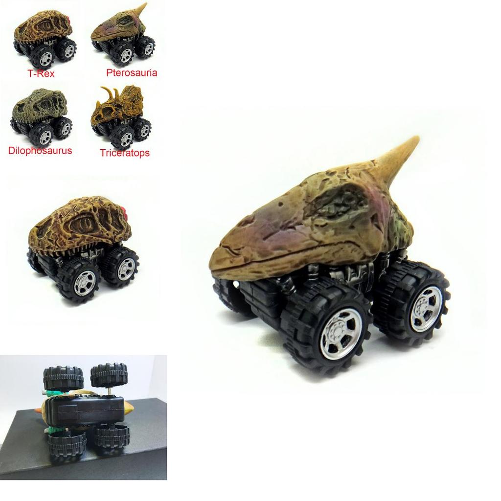 Mini Dinosaur Skeleton Car Models Premium Quality Pull Back Car Toys Gift For Kids And Boys