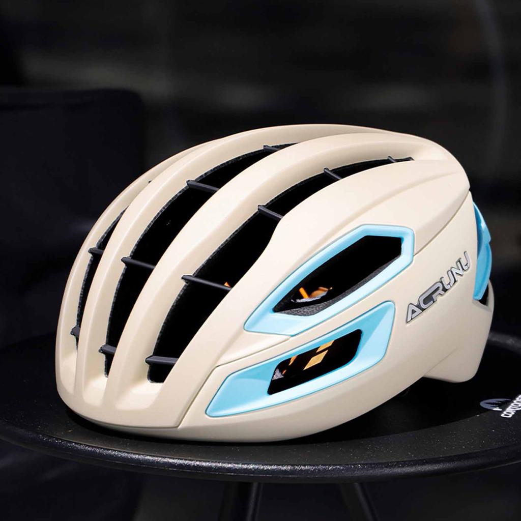 Road Bike Helmet, Lightweight One-Piece Molded Helmet, Breathable Safety Cycling Cap for Men Women, Adjustable Fit Racing Gear