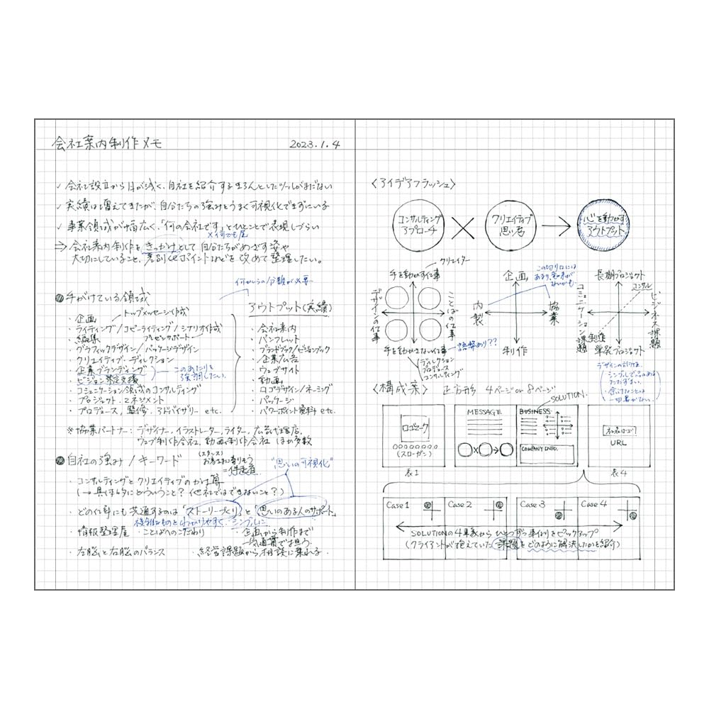 Grid Notebook Using Planner A5 Size EDiT Light Latte Paper, EDI-NB22-BE