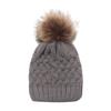 New children's knitted hat infant warm cold hat girl baby child solid color wool hat winter