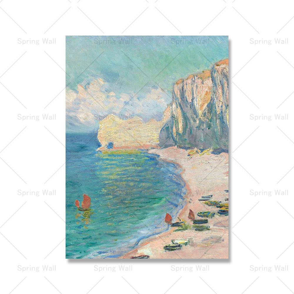 Monet Klasyczne lilie wodne Abstrakcyjny krajobraz Plakat Impresjonizm Malarstwo na płótnie Nordic Wall Art Do Nowoczesnego Wystroju Salonu