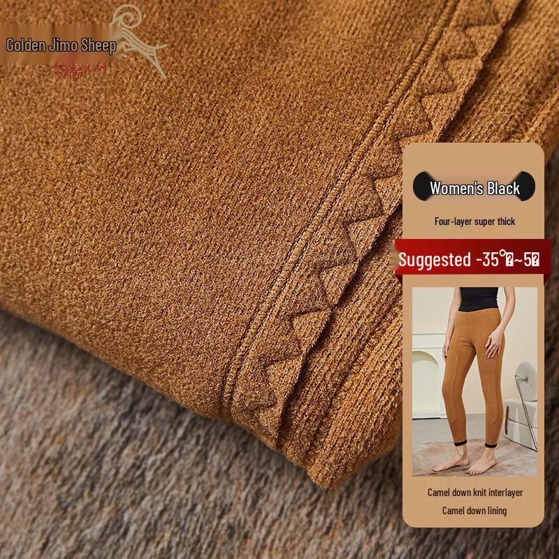 Herren- und Damen-Fleecegefütterte Extra Dicke Woll-Baumwollhosen für Winterwärme