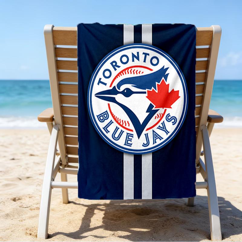 Blue Jays Logo Schnelltrocknendes Mikrofaser-Strandtuch Superweich & Saugfähig für Bad, Strand, Reisen Badezeit-Accessoire, Fan-Geschenke
