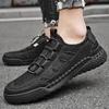 Fashion Outdoor Men's Lightweight Sneakers High Quality Men Soft Sport Shoes Breathable Fashion Mesh Running Shoes Comfortable Man Flats