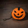 Soft Leather Coin Purse Mini Keychain, Halloween Pumpkin Wallet Bag Charm, Faux Small Pouch Change Card Holder, Gifts for Women Girls Decorative