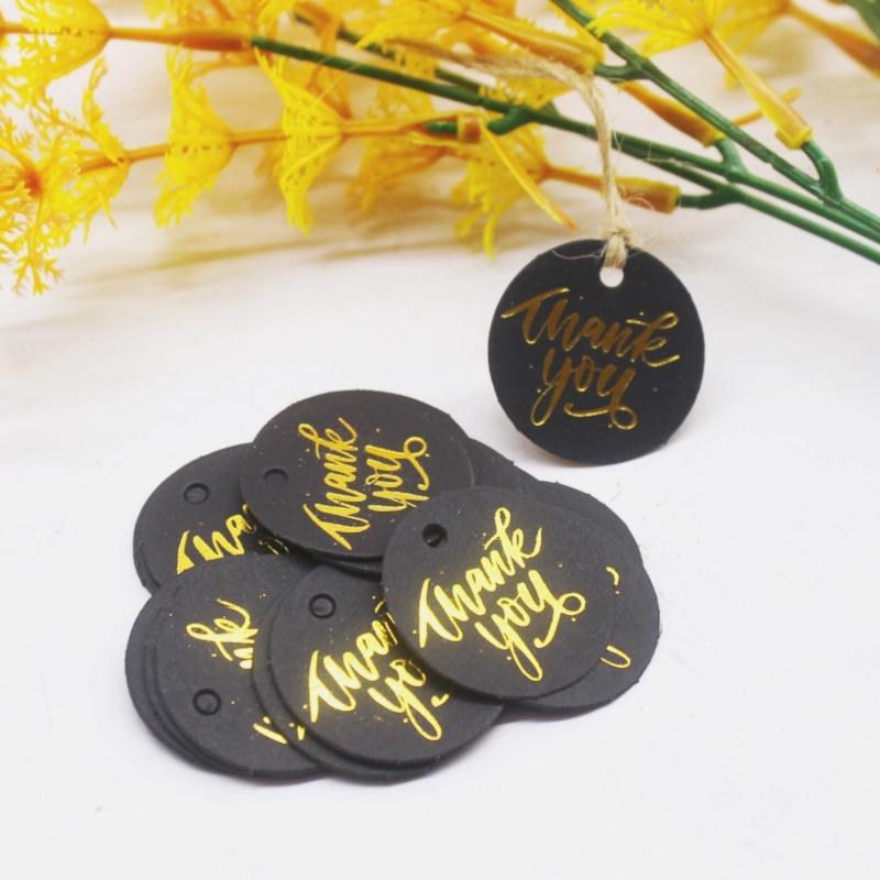 3cm round100TAG+ 20M STIRNG THANK YOU GIFTS TAG MERRY CHRISTMAS GIFTS TAG