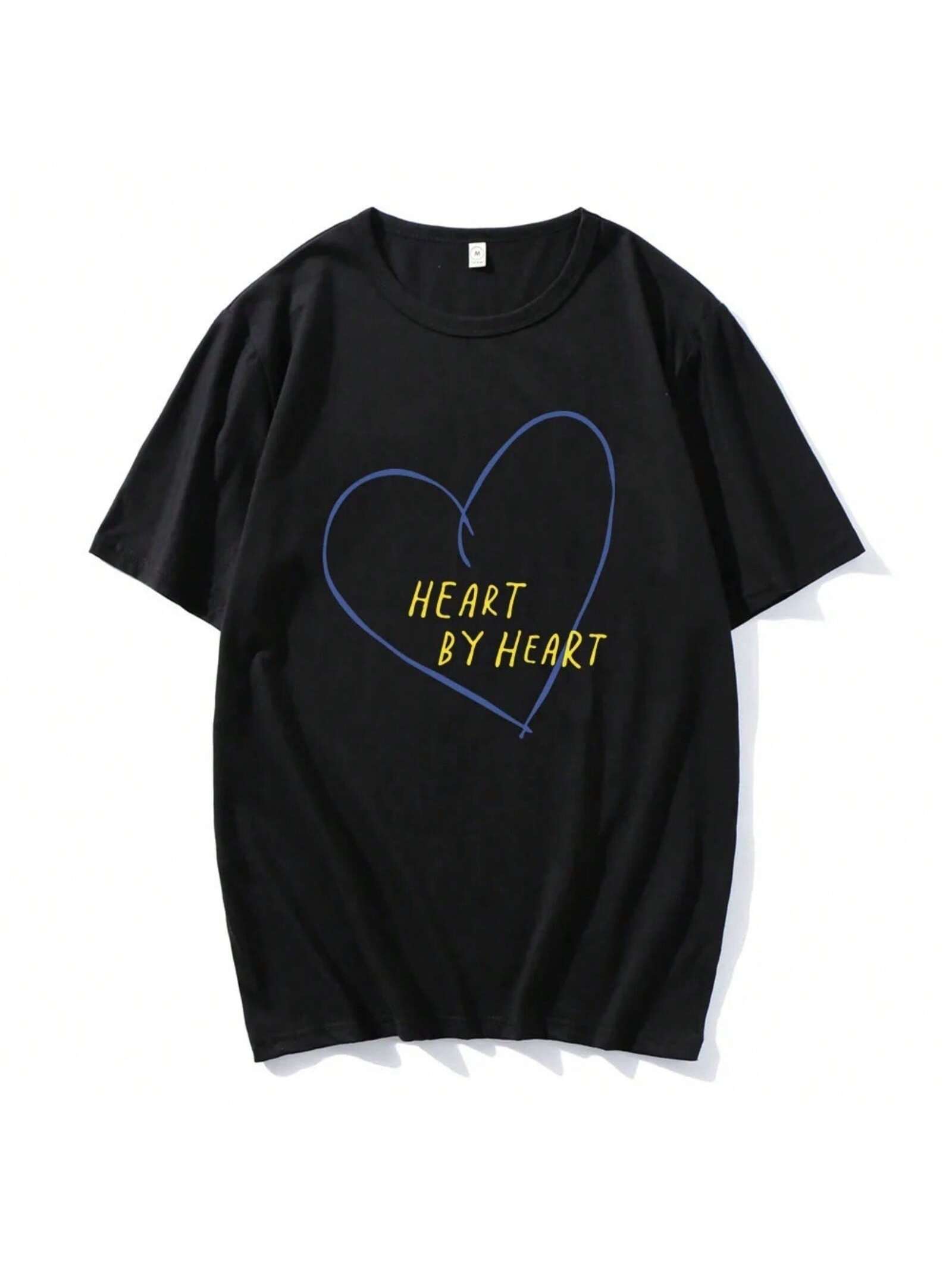 

3 X 3 Tee Heart By Heart Joe Jonas T-Shirt Summer Short Sleeve Male Tshirt Singer Graphic Printing T Shirt Cotton O-Neck Men XXXXXL чёрный