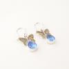 Natural Tanzanite Gemstone 925 Sterling Silver Jewelry Handcrafted Earrings 1.3" EE-155-13