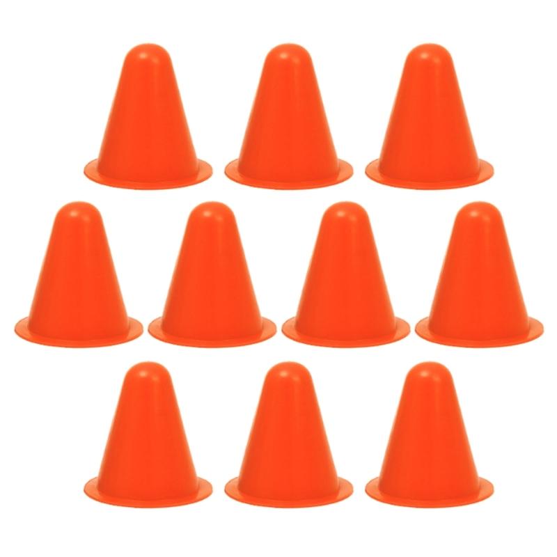 

10 Pcs Skate Marker Cones Sports Training Cones Plastic Marker Training Cones for Roller Skating and Skate Practice 1 оранжевый