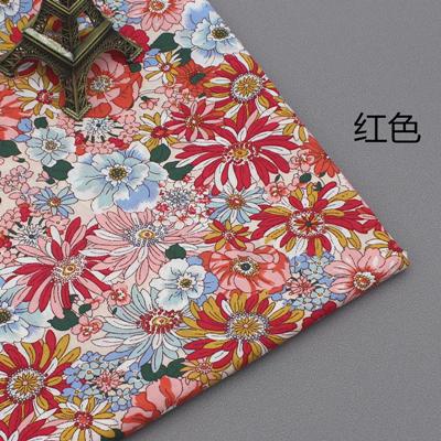 145x50cm Poplin Pastoral Floral Fabric DIY Children's Wear Cloth Make Bedding Quilt Decoration Home Tablecloth Sewing Cloth