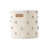 Stylish Foldable Storage Box for Baby Supplies and Bints Pom Pom Gray Toys, Large,