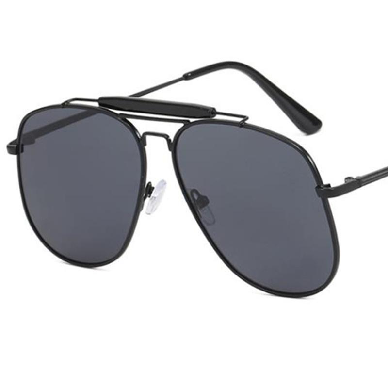 

NEW Fashion Sunglasses Unisex Oversize Frame Sun Glasses Anti-UV Spectacles Classic Frog Mirror Eyeglasses Alloy Temples Google as picture чорний