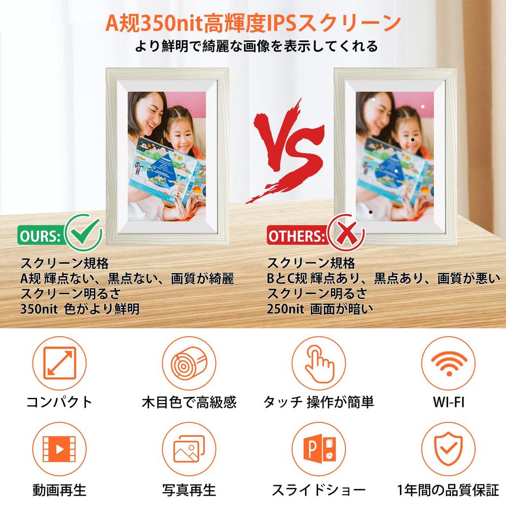 Released At the End of the Year FHD 2K LCD Digital Photo Frame WIFI Inch IPS Touch Screen Motion Video Date Display 32GB Memory Up To 64GB MicroSD