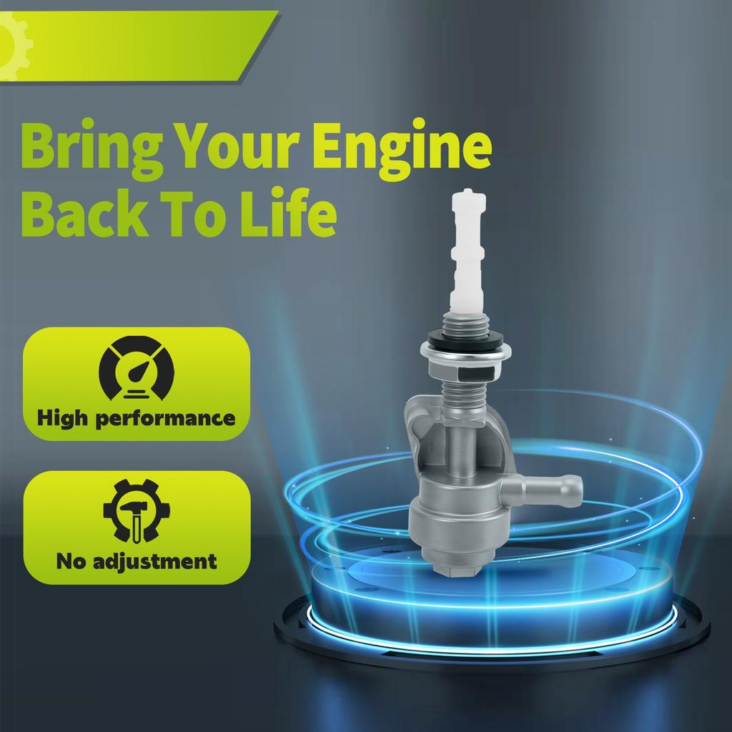 2*Shut Off Valve Gas Fuel Tank Pump Petcock Switch for Gasoline Generator 168F