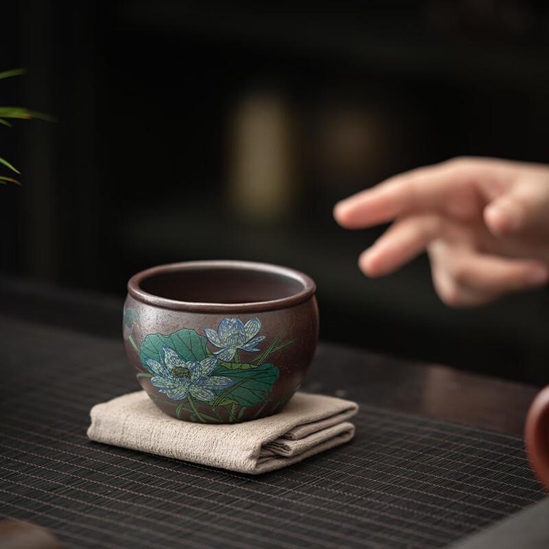 Yixing Zisha Duan Ni Summer Lotus Teacup