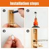 Heavy-Duty Folding Coat Hooks Zinc Alloy Retractable Hook Wall Mounted Bathroom Kitchen Clothes Hook 90° Folding Clothes Hanger
