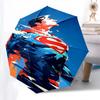 1pc Superman hero Automatic Folding Umbrella - Compact 8-Rib Design, Durable Plastic & Iron1061L