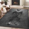 2D Illusion Carbonite Frozen Man Area Rug Floor Mat for Living Room Bedroom Anti-Slip Carpet for Movie Fan Game Room Decor