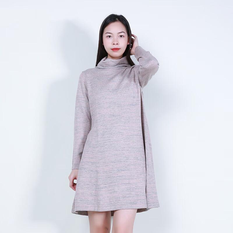 

Anlom Autumn Lapel Pink Wool Blend Knit Sweater XL 100