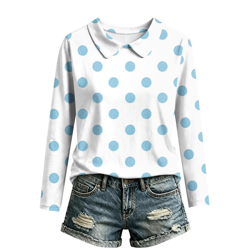 Top Casual da Donna a Manica Lunga con Scollo 2026 - Moda per l'Uso Quotidiano