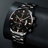 Reloj Hombre  Fashion Mens Watches Luxury Stainless Steel Quartz Wrist Watch Men Business Calendar Watch Relogio Masculino