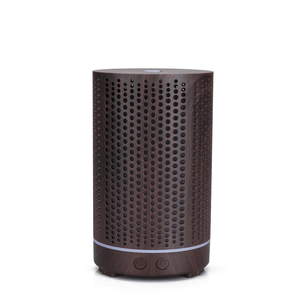 Wood Grain Hollow-Out Aroma Diffuser & Humidifier - Indoor Air Purifier
