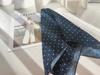 Cotton and linen small square scarf 11 * 11cm silk scarf square scarf polka dot silk scarf ribbon accessories thin soft high-end silk scarf