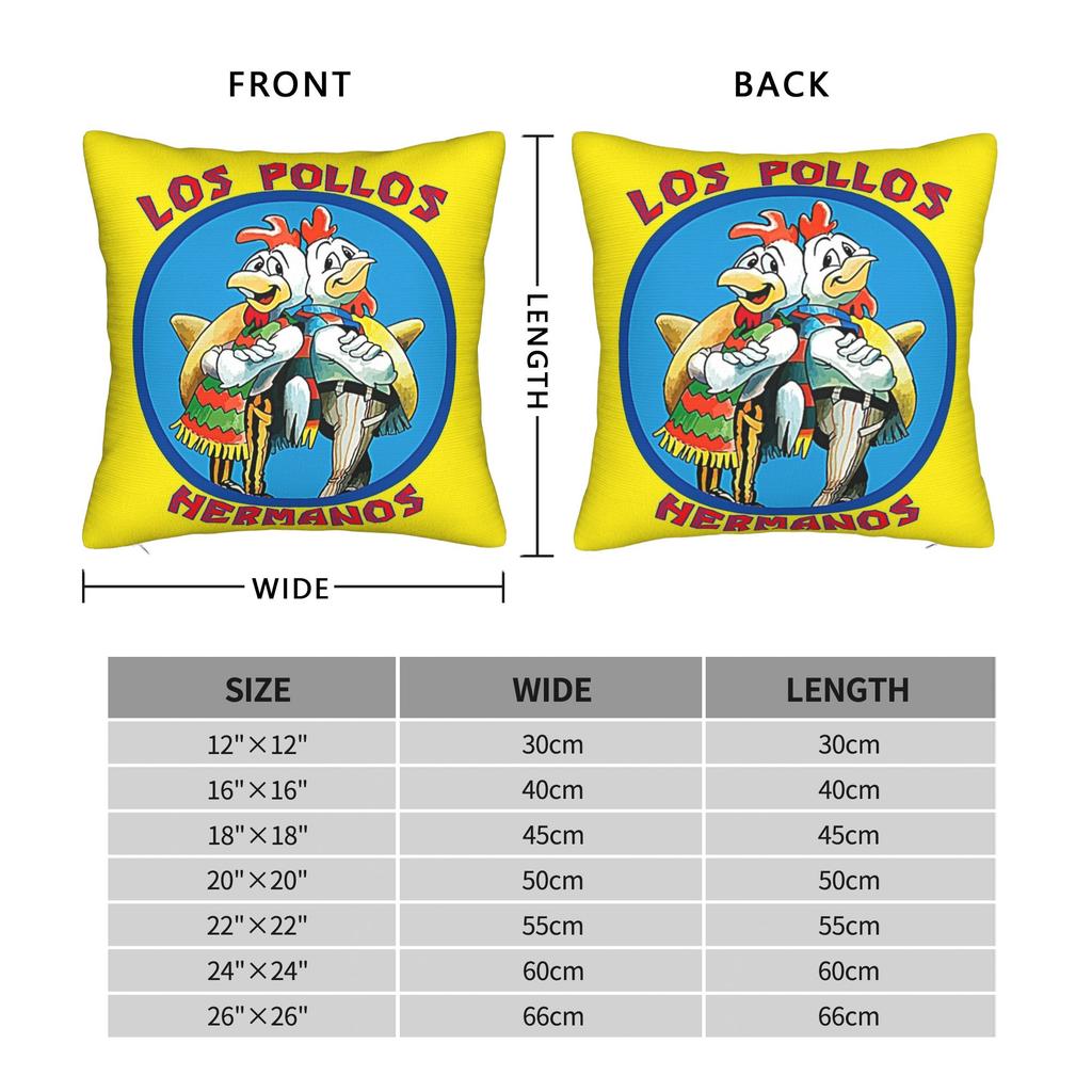 Los Pollos Hermanos Kissenbezug Bequemer Kissenbezug für Sofa Heimdekoration Lustiger Kissenbezug