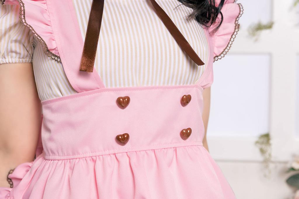 Clearstone Lyrical Palette Cosplay Halloween Milk Chocolate Maid, Women's, Brown