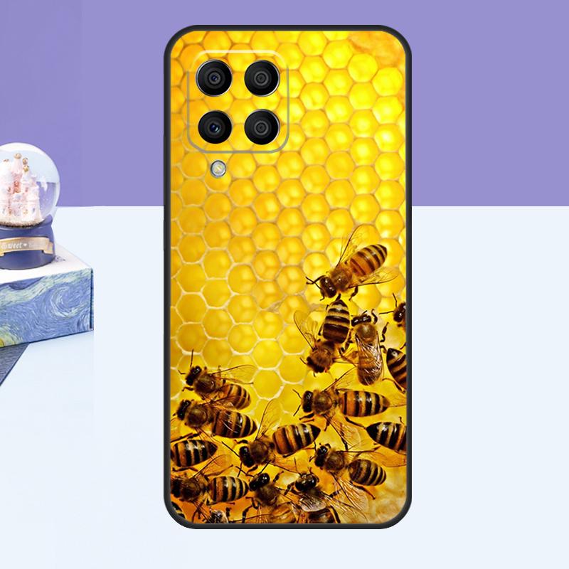 Honeycomb Honey Bee Case For Samsung Galaxy M53 M33 M15 M35 M55 M11 M14 M34 M54 M31 M51 M12 M32 M52 M16 M36 M56