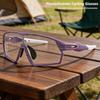 UV400 Photochrome Radsportbrille Hochgeklappt Sportsonnenbrille Photochrome Fahrradbrille Sommer
