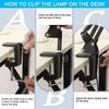 Foldable LED Magnifying Desk Lamp for Eye Protection, Reading, Nail Art, Tattoo, and Repair Work