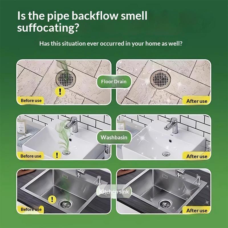 Odor Removal Sewer Cleaner Scented Gel Airs Freshener For Sinks Drains Gel Water Film Soluble In Water For Kitchen For Bathroom