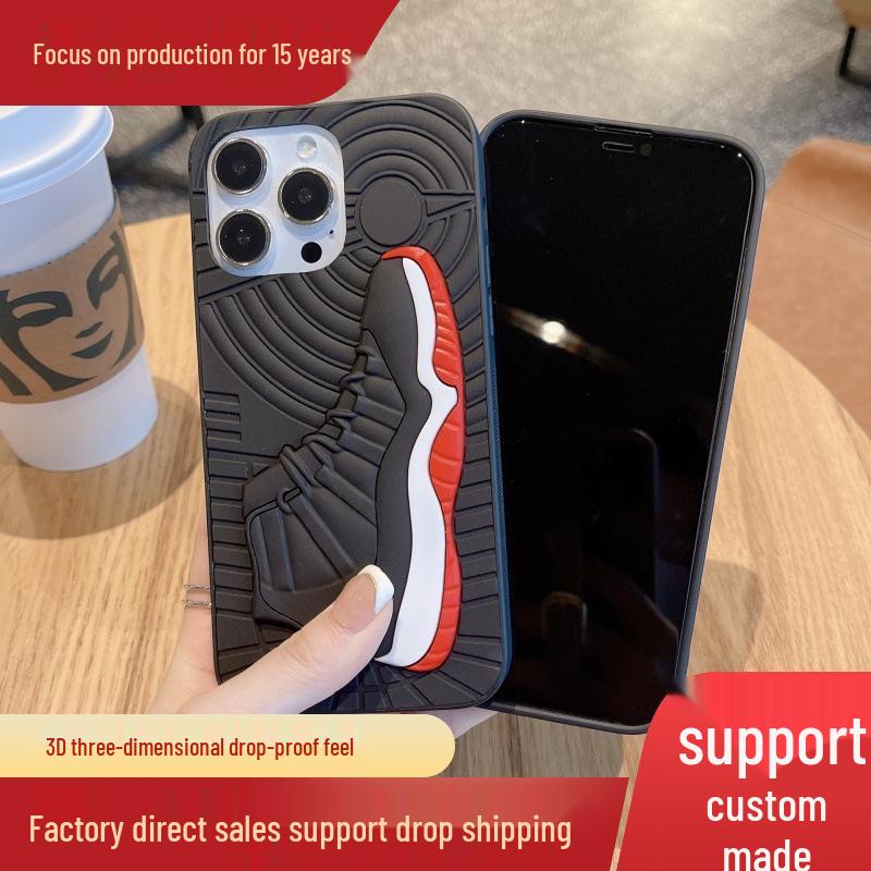 Trendy 3D Silicone Sneaker Phone Case for iPhone 11/13 Pro Max