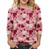 Valentine's Day Heart Long Sleeve Pullover Sweater - European & American Autumn/Winter 2026 Collection