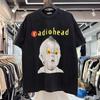 RADIOHEAD Band Graphic Black Short Sleeve Unisex Tshirt Vtg S5XL KH14857 Unisex T-Shirt