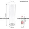 Large Transparent Anti-Drop Flower Vase for Lucky Bamboo - Plastic Imitation Glass Hydroponic Container
